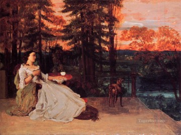  Gustav Decoraci%c3%b3n Paredes - La Dama de Frankfurt Gustave Courbet 1858 Pintor del realismo realista Gustave Courbet